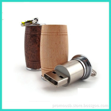 Specializing wood USB Flash Memory Cylinder Barrels